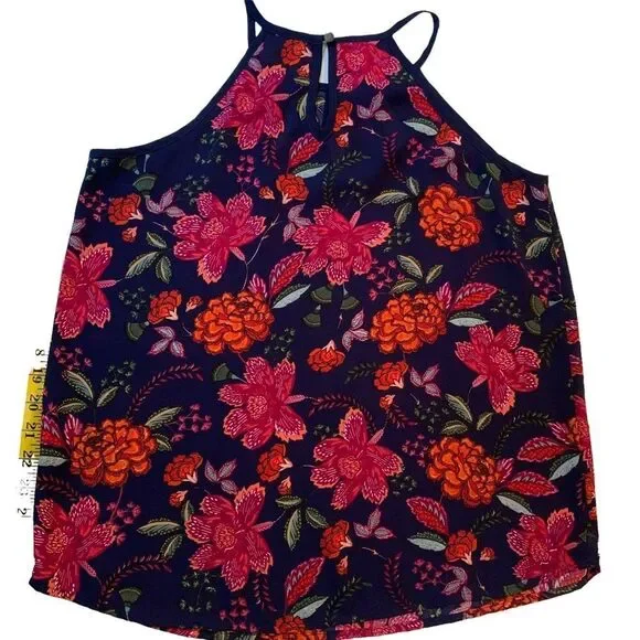 Stitch Fix Papermoon Top  Walita Cut Out Detail‎ Floral Blouse - Small - Picture 3 of 7